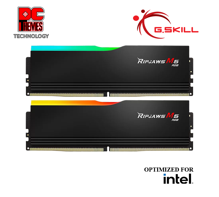 G.SKILL RipJaws M5 RGB 6000MHz 64GB Kit CL30 Desktop Memory Black - [Intel]